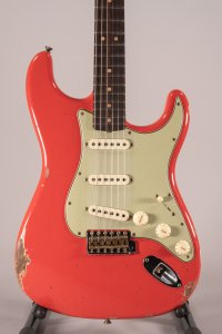 Fender Custom Shop Limited Edition '63 Stratocaster Heavy Relic Aged Fiesta Red