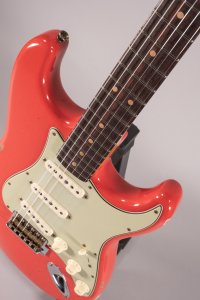 Fender Custom Shop Limited Edition '63 Stratocaster Heavy Relic Aged Fiesta Red