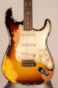 Fender Custom Shop LTD Roasted Bighead Stratocaster Super Heavy Relic 3Color Sunburst