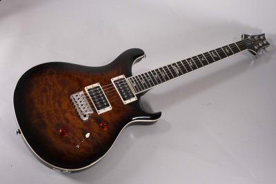 PRS SE Custom 24 Quilt Black Gold Burst