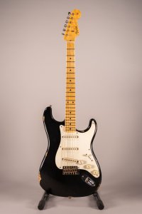 Fender Custom Shop 56 Stratocaster Relic Black Masterbuilt David Brown