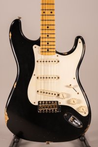 Fender Custom Shop 56 Stratocaster Relic Black Masterbuilt David Brown