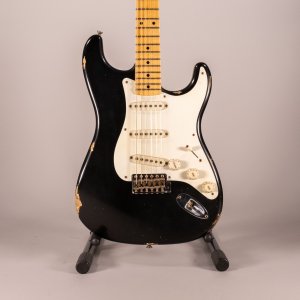 Fender Custom Shop 56 Stratocaster Relic Black Masterbuilt David Brown