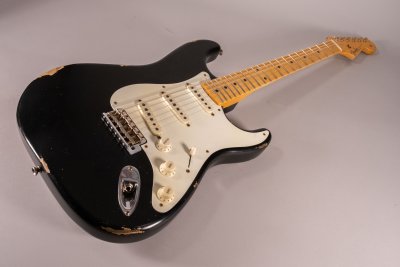 Fender Custom Shop 56 Stratocaster Relic Black Masterbuilt David Brown