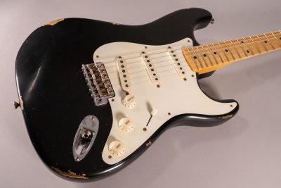 Fender Custom Shop 56 Stratocaster Relic Black Masterbuilt David Brown