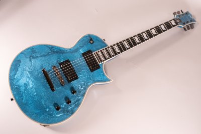 Esp ECLIPSE Custom Blue Liquid Metal Burst w/bag