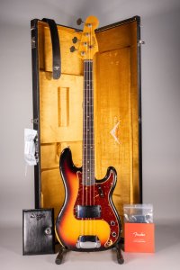 Fender Custom Shop 1964 Precision Bass Relic Bleached 3Color Sunburst