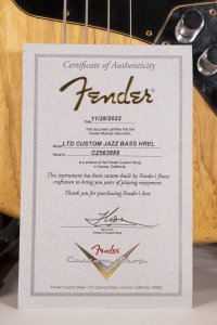 FENDER JAZZ C. SHOP RELIC LTD USATO