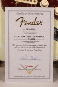 FENDER STRATO C.SHOP  63 FESSLER USATA