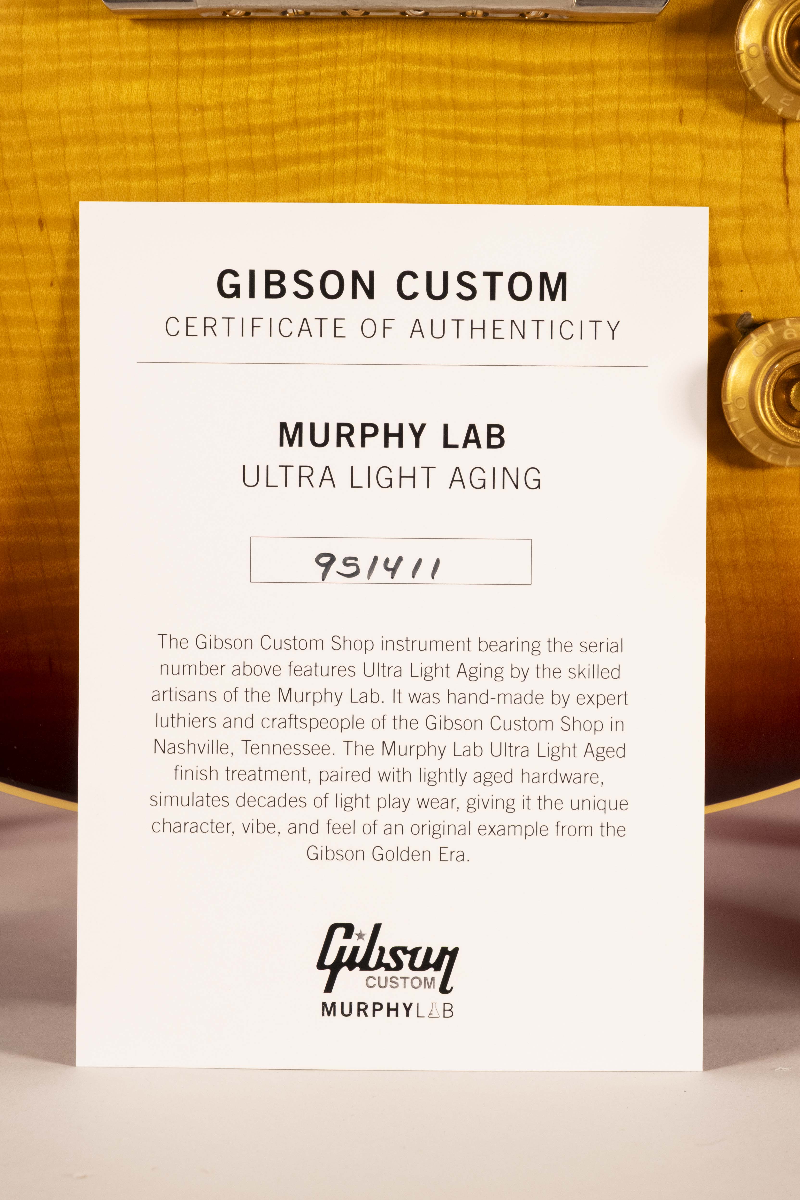 Gibson Custom 59 Les Paul StandardSouthern FadeBurst Murphy Lab Ultra Light Aged