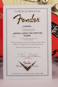 Fender Custom Shop Michael Landau 1963 Stratocaster Fiesta Red over 3C Sunburst