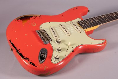 Fender Custom Shop Michael Landau 1963 Stratocaster Fiesta Red over 3C Sunburst