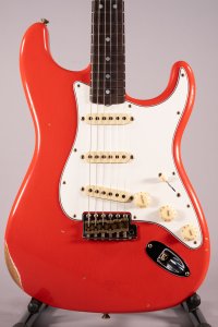 Fender Custom Shop Late 64 Stratocaster Relic Faded Aged Fiesta Red