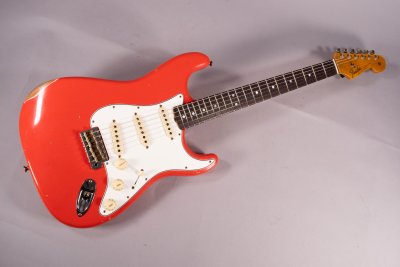 Fender Custom Shop Late 64 Stratocaster Relic Faded Aged Fiesta Red