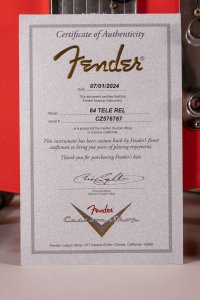 Fender Custom Shop 1964 Telecaster Relic Aged Fiesta Red