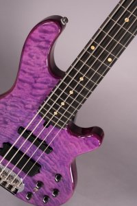 Lakland Skyline 5502 Deluxe 5 Corde Transparent Purple