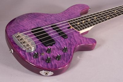 Lakland Skyline 5502 Deluxe 5 Corde Transparent Purple