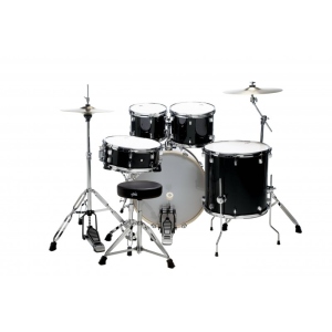 Dsdrum Dsx Stage Kit Black DSX2251 con Set Pelli Transparent Hw e Piatti Inclusi