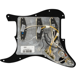 Fender Pre-Wired Stratocaster Pickguard Custom Shop Texas Special SSS Black