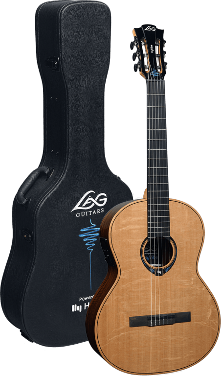 Lag Chv30e Chitarra Classica Elettrificata Natural Con Astuccio