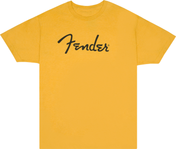 Fender Spaghetti Logo Tshirt Butterscotch Blonde L