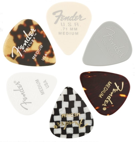 Fender Plettri 351 Medley Thin Pack 6 Pz