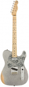 Fender Brad Paisley Roadworn Telecaster Maple Neck Silver