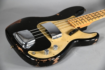 Fender Custom Shop 58 Precision Bass Heavy Relic Maple Neck Aged Black