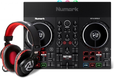 Numark Party Mix Live Bundle Dj Controller con Cuffia HF175