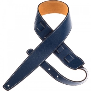 Magrabo Leather Guitar and Bass Strap Holes HS Colors Night Bluee 6 cm