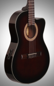 Ibanez GA35TCEDVS Chitarra Classica Cutaway Elettrificata Dark Violin Sunburst