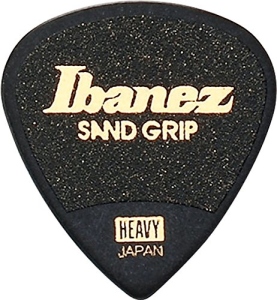 Ibanez Set of 6 Picks Sand Grip Black 1 mm 