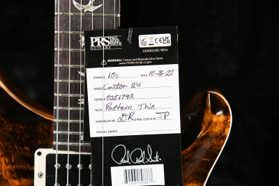 PRS Custom 24 Pattern Thin Yellow Tiger