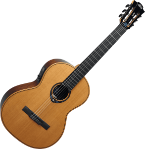 Lag CHV15E Chitarra Classica Elettrificata Natural con Gigbag