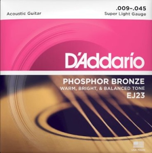 D'Addario Ej23 Phosphor Bronze Super Light Muta 09-45