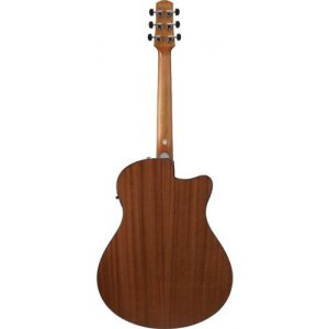 Ibanez AAM50LCE Open Pore Light Brown Sunburst Top Left Mancina