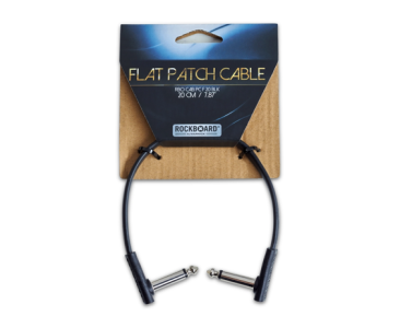 Rockboard Rbo Cavo Flat Patch Cable 20 Cm Black Dritto Pipa