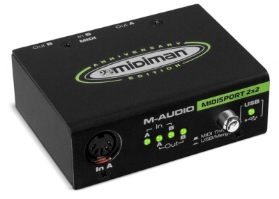 M Audio Midisport 2X2  Anniversary Usb  Interfaccia Midi Usb 2 In 2 Out