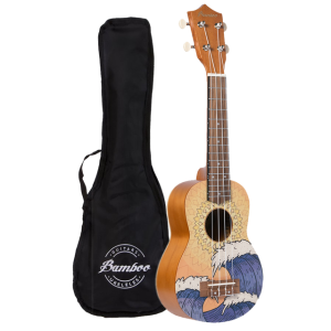 Bamboo Ukulele Soprano BU 21 Orange Wave