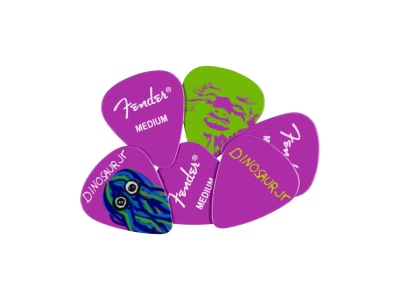 Fender Plettri J Mascis Dinosaur Jr Pick Tin Medium Set 6 Pz