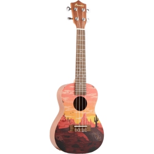 BAMBOO UKULELE CONCERTO SUNSET CON BORSA