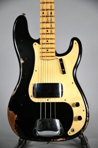 Fender Custom Shop 58 Precision Bass Heavy Relic Maple Neck Aged Black