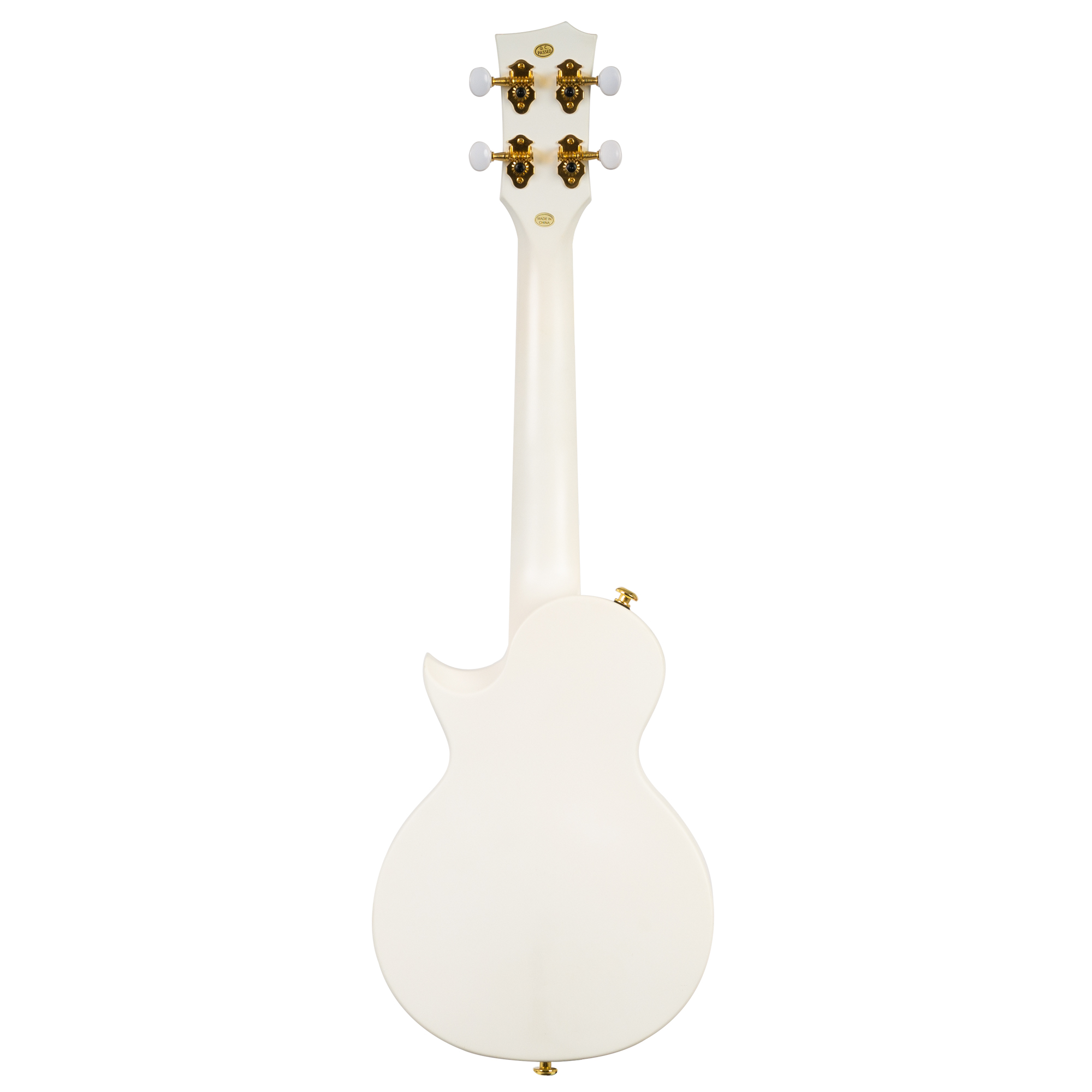Cascha Ukulele Concerto in Carbonio Pack White con Borsa Tracolla e Plettri