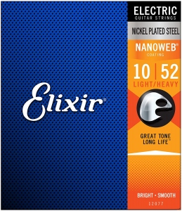 Elixir 12077 Nanoweb Nickel Plated Muta Per Chitarra Elettrica 10-52