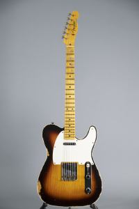 Fender Custom Shop Telecaster Relic Maple Neck Fade Chocolate 3-Color Sunburst
