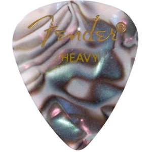 Fender 351 Shape Premium Celluloid Heavy Abalone Pack 12Pz