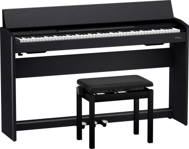 Roland F701 CB Pianoforte Digitale con stand Charcoal Black