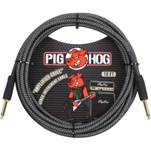 Pig Hog Amplifier Grill Instrument Cable 3 Mt.