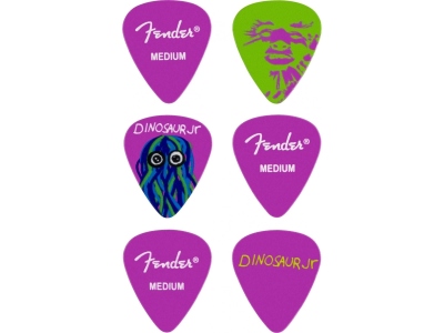 Fender Plettri J Mascis Dinosaur Jr Pick Tin Medium Set 6 Pz