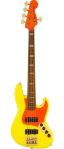 Fender MonoNeon Jazz Bass V Maple Fingerboard Neon Yellow